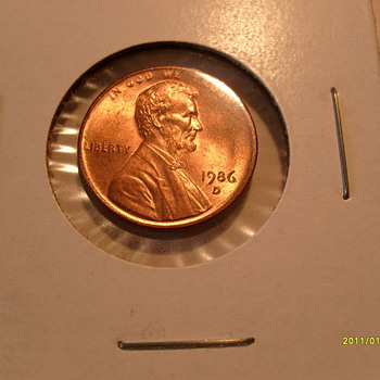 1986 D Lincoln cent (Multiple Error's) - US Coins
