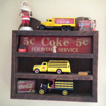 Hand crafted Coca-Cola shelf - Advertising