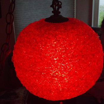 Big bright retro 60s 'spaghetti' swag lamp,