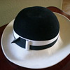Old White & Black women's hat