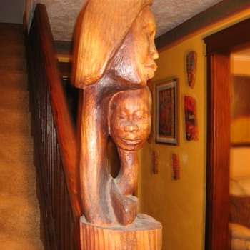 Ludovic Booz/MOTHER and CHILD - Folk Art