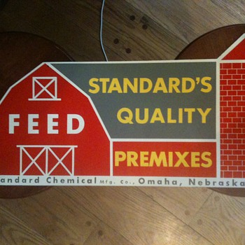 Standard Chemical Feed Barn Sign Tin - Signs
