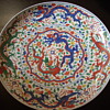 19thc 'Wanli 'Polychrome Charger