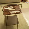 Beard Mfg Co smoke or pipe table / stand vintage retro