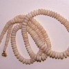 Antique Fire Opal Disk Bead 16" 14k  Necklace 