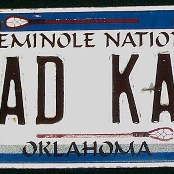 Seminole Nation Vanity Plate - Signs