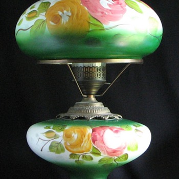 1960s GWTH Hand Painted Table Lamp - Lamps