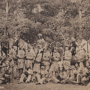 The Earliest Reenactors?  Fake Indians in Full Regalia Photograph Collection Jim Linderman