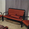3-Piece Black Japanned or Lacquer seating set.