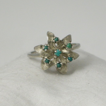 Floral Turquoise Ring - Fine Jewelry