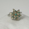 Floral Turquoise Ring