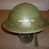 British WW11 Observer Corps helmet