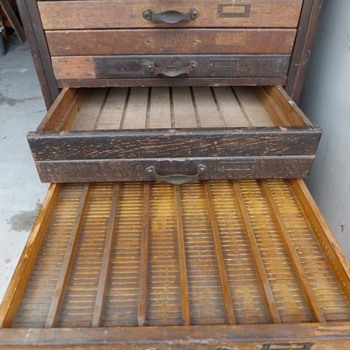 20 drawer cabinet -  possibley printers cabinet