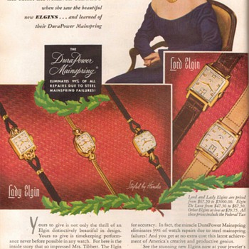 1948 - Elgin Watches Advertisement