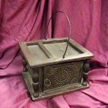 1870's-1880's Primitive Footwarmer