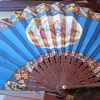 Striking royal blue fan