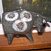 Alfaraz Spanish Ceramic Bull. Mid-Century Modern Art Pottery.