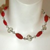 Very old Ivory and Coral  Choker Necklace may Yemeni?