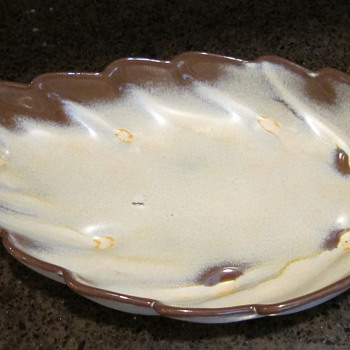 FRANKOMA DESERT GOLD LEAF - FOOTED BOWL - #22