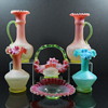 Fishscale vaseline glass 