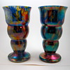 Kralik Flashed Millefiori Pair