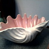 "Poppy Trail" by Metlox /  "Giant Clam Shell" Console Bowl / Circa 1940's