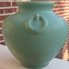 Ohio Region Yellow Pottery Ovoid Vase By Who???
