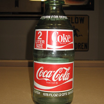 2 Liter Glass Coca-Cola Bottle