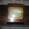 ANTIQUE BLACK AND WHITE TV