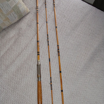 Old Bamboo Fly Rod and Sportsman Across Canada Book (1950's) - Fishing