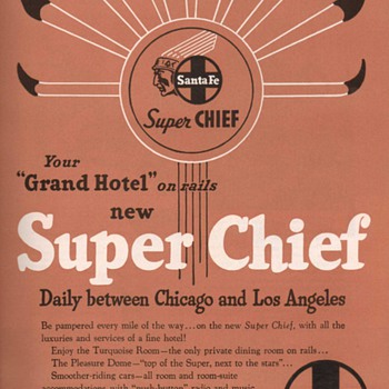 1951 - Sante Fe Railroad Advertisement