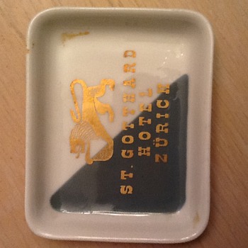 St. Gotthard hotel Zurich ash tray?