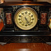 New Haven Cast Iron Marble Lion/Gargoyle Clock