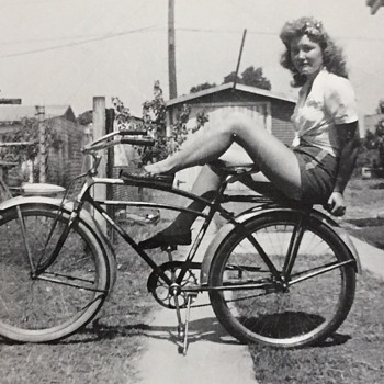 Vintage Bicycle Pin Up Girl Help ID? - Sporting Goods