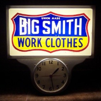 Big Smith Work Clothes Clock