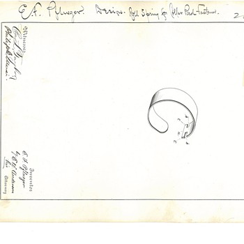 Original, USPTO issued Design Patent signed by Ernest F. Pflueger
