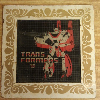 Vintage Glass Transformers Plate - Toys