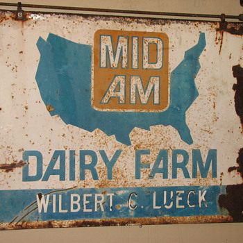 Cool Mid Am Dairy Farm Agricultural Sign - Signs