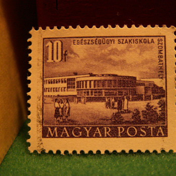 Vintage Hungarian 10 Filler Stamp - Stamps