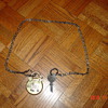 ANTIQUE BRASS POSTAL LETTER BOX LOCK WITH MATCHING KEY
