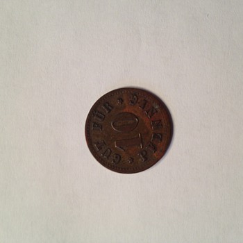 German coin or token 