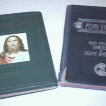 Two, year 1906 & year 1916 Slovak Bibles - Books