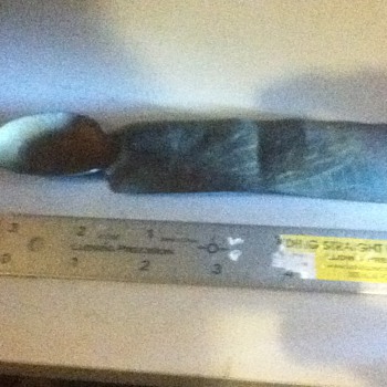 Northwest Native American copper spoon.  - Native American