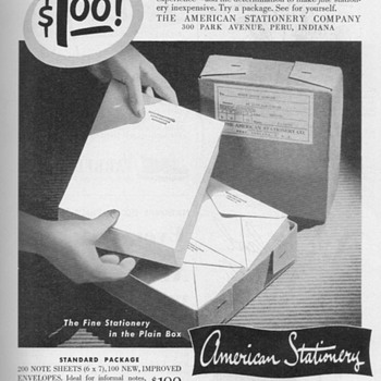 1951 - American Stationary Advertisement
