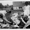 1915 about . My Grandma feeding the ducks with sisters and Brothers 