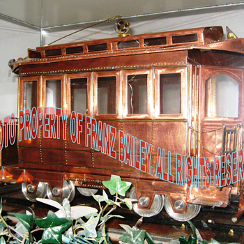 Trolley Car, Early Large Model, Jonathan Bailey - Model Trains