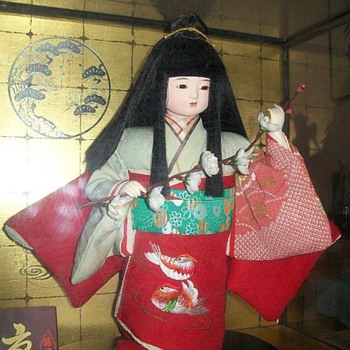 Japanese doll with Cherry Blossom - Dolls