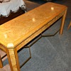 Romweber Bird's Eye Dining Table Two Inserts 6 chairs and Buffet Table