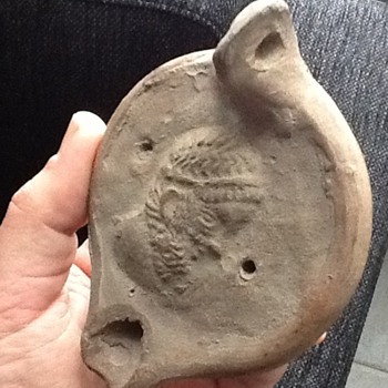 Oil lamp - Art Pottery