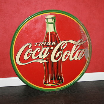 coca cola tin sign